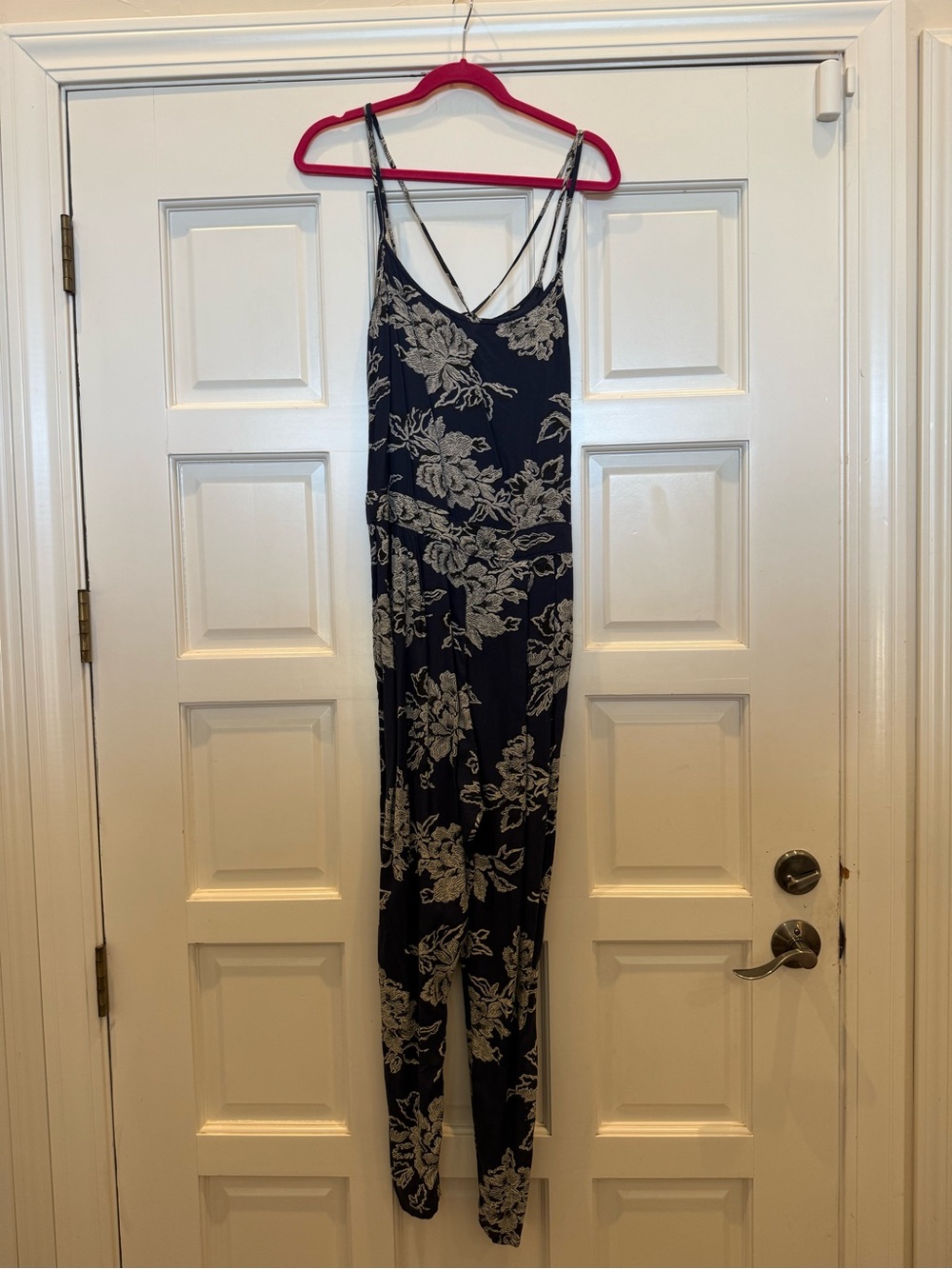 Abercrombie & Fitch Navy Floral Jumpsuit